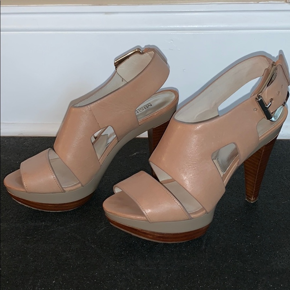 Michael Kors Leather Strappy Heel